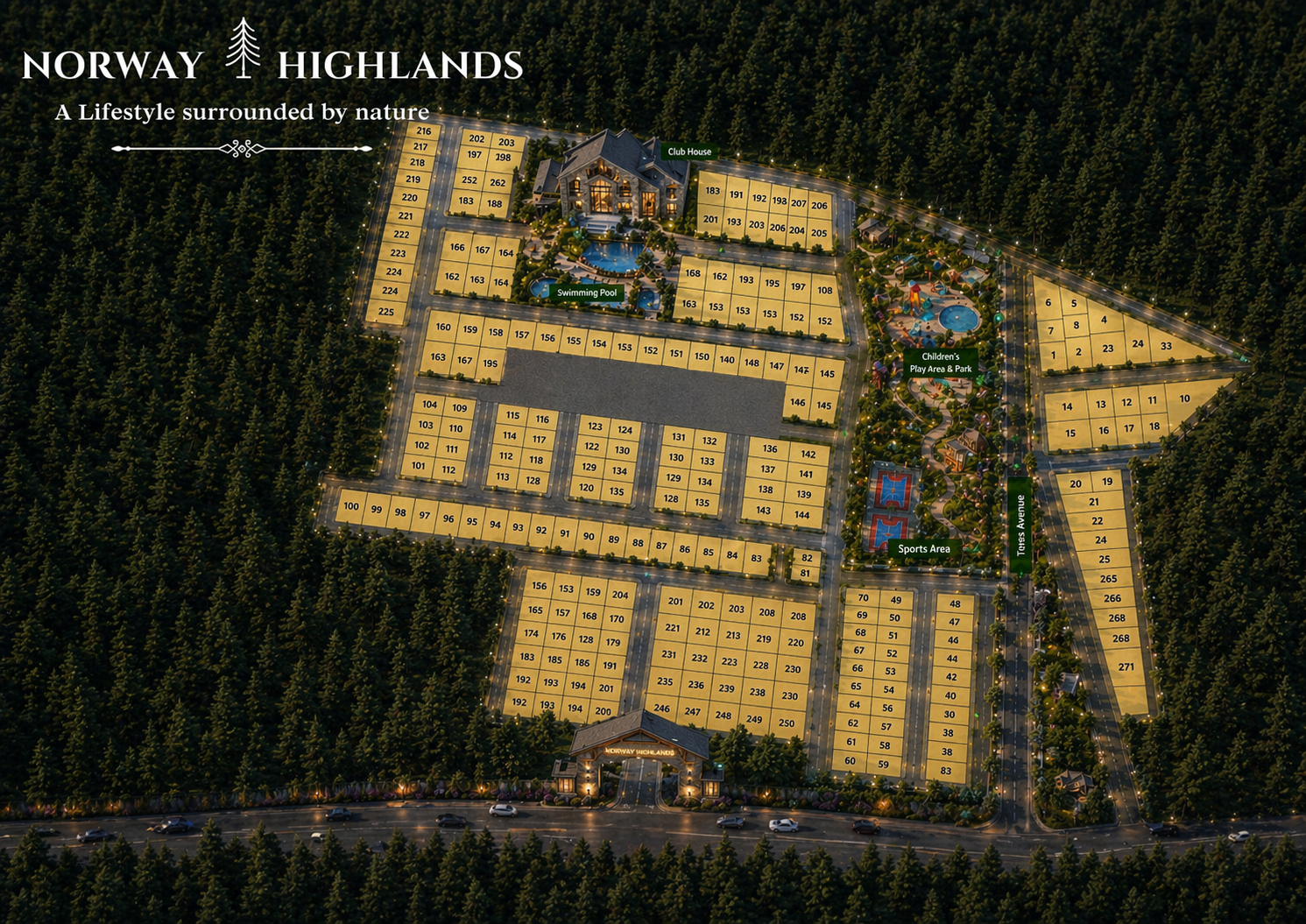 Norway Highlands master plan layout